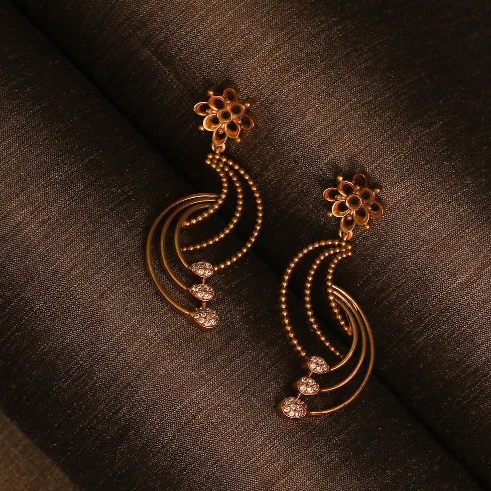 22k Solid Gold Chain Earrings 5.8 Gram Chain Earrings-long Earrings-chain  Threader Dangle and Drop Earrings-indian Threader Earrings - Etsy